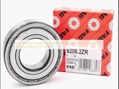 FAG 6206 2ZR  بلبرینگ شیار عمیق نوع آب‌بندی شده با درجه دقت ABEC5 Cor 11.3kN