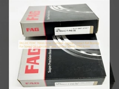 FAG HC7014C 70mm قطر داخلی زاویه ای تماس توپ لوله برای سرعت روغن روانکاری حداکثر سرعت محدود 11000 R/min