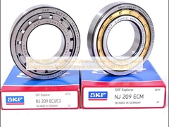 SKF NJ209EC  بلبرینگ های غلتکی استوانه ای تک ردیفه برای محیط های خشن  سرعت روانکاری با گریس 6300 دور در دقیقه