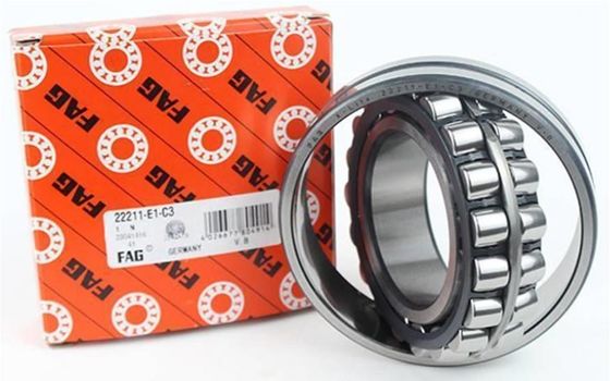 FAG 22211 دو ردیف خود تراز کننده رولر C4、C3、C0 73.2kN بار ثابت 50mm ID
