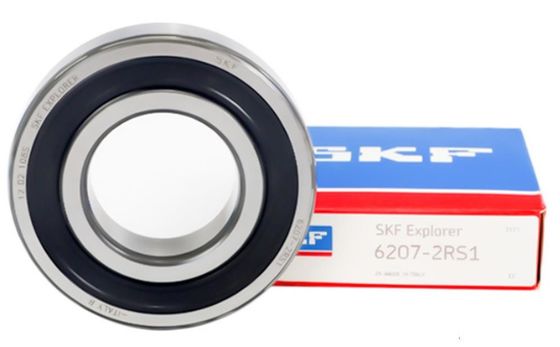 سرعت بالا SKF 6207 2RS1 گره های گلوله ای گره عمیق با ابعاد داخلی 35 میلی متر و حداکثر سرعت روغن 11000 R/Min