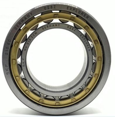 NU210ECM 20mm عرض سرعت چرخش چرخ دارهای استوانه ای برای روانکاری روغن 7500 R/Min