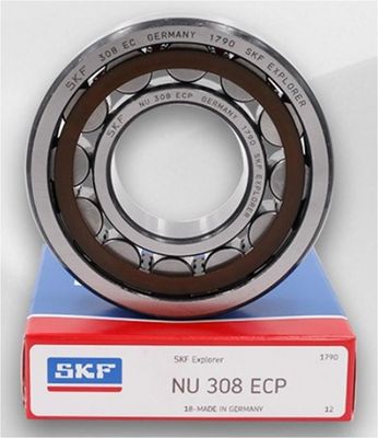 SKF NU308ECP پرتوی رولر سیلندریکی P4 فولاد کروم دقیق Gcr15 برای ماشین آلات سنگین