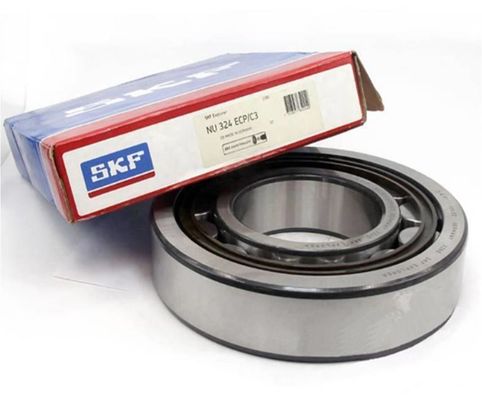 SKF NU324 120*260*55mm استوانه ای با رول های استوانه ای برای روان کردن سریع روغن با سرعت 1900 دور در دقیقه