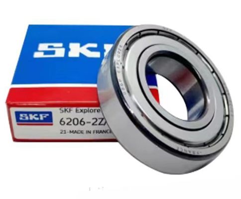 SKF 6206 2Z گره گره ای عمیق 30x62x16mm سطح سر و صدا Z1 مهر و موم شده