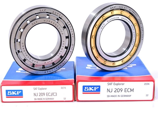بلبرینگ استوانه ای SKF NJ209EC با عرض 19 میلی متر، 6300 دور در دقیقه