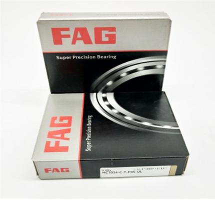 بلبرینگ تماس زاویه‌ای FAG 7014C-T-P4S-UL با ظرفیت باربری 46.9KN و قطر خارجی 110mm